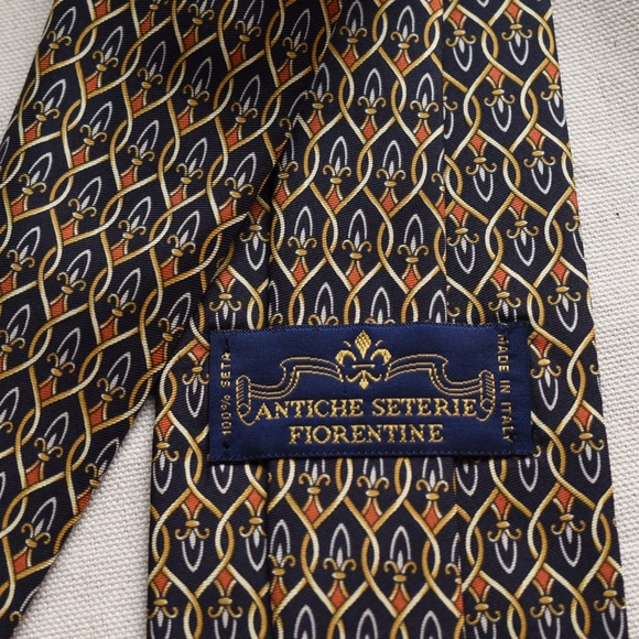 NWOT Artiche Seterie Fiorentine Silk Tie - Picture 1 of 4